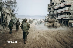 Binh sỹ Israel tham gia chiến dịch quân sự tại Dải Gaza. (Ảnh: THX/TTXVN)