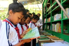 Bình Thuận đưa văn hóa đọc đến các xã khó khăn vùng đồng bào dân tộc thiểu số (Ảnh: Hồng Hiếu/TTXVN)