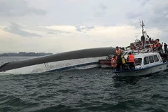 Hiện trường vụ việc. (Ảnh: AFP)