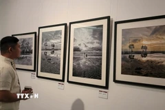 Một góc không gian triển lãm. (Ảnh: Phương Thanh/TTXVN)