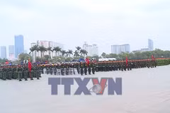 Tổng duyệt Lễ xuất quân bảo vệ Đại hội Đảng lần thứ XIV