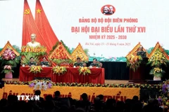 Đại hội đại biểu Đảng bộ Bộ đội Biên phòng nhiệm kỳ 2025-2030. (Ảnh: Tuấn Anh/TTXVN)