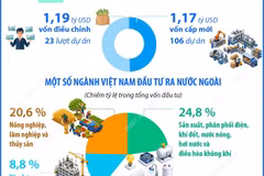 Đầu tư của Việt Nam ra nước ngoài trong 7 tháng đạt 2,36 tỷ USD