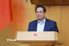 Thủ tướng Phạm Minh Chính kết luận Phiên họp Chính phủ thường kỳ tháng 2 năm 2026. (Ảnh: Dương Giang/TTXVN)