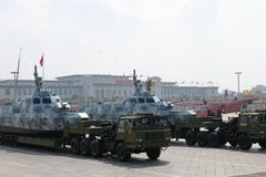Khí tài quân sự tại Lễ duyệt binh kỷ niệm 80 năm chiến thắng phát xít của nhân dân thế giới ở Bắc Kinh, Trung Quốc, ngày 3/9/2025. (Ảnh: THX/TTXVN)