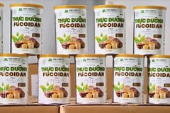 Sản phẩm bổ sung dinh dưỡng Fucoidan. (Ảnh: VTV)