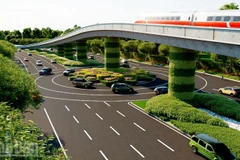 Mô phỏng dự án Tuyến tàu điện đô thị (tàu điện nhẹ - LRT) nối sân bay Phú Quốc tới Trung tâm Hội nghị APEC.