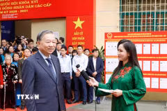 Tổng Bí thư Tô Lâm trả lời phỏng vấn các cơ quan thông tấn, báo chí. (Ảnh: Thống Nhất/TTXVN)