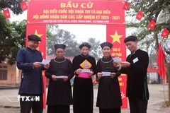 Người dân vùng biên giới Thanh Thủy (Tuyên Quang) hân hoan đi bỏ phiếu bầu cử đại biểu Quốc hội và đại biểu Hội đồng nhân dân các cấp nhiệm kỳ 2026–2031. (Ảnh: Đức Thọ/TTXVN)