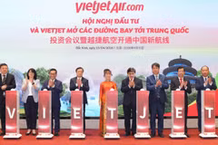 Vietjet công bố 5 đường bay mới giữa Việt Nam và Trung Quốc.