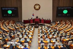 Toàn cảnh một phiên họp Quốc hội Hàn Quốc ở Seoul. (Ảnh: Yonhap/TTXVN)