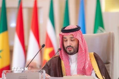Thái tử Saudi Arabia (Ảrập Xêút) Mohammed bin Salman tại một hội nghị ở Riyadh. (Ảnh: THX/TTXVN)