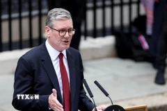 Thủ tướng Anh Keir Starmer phát biểu tại thủ đô London . (Ảnh: THX/TTXVN)