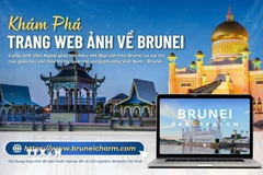 Trang web thông tin về Brunei do sinh viên Học viện Ngoại giao thiết kế Bruneicharm.com. (Ảnh: Đại sứ quán Việt Nam tại Brunei/TTXVN phát)