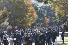 Người dân tại Tokyo, Nhật Bản. (Ảnh: Kyodo/TTXVN)