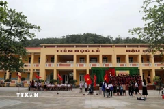 Trường Tiểu học Hải Thanh A bị tố thu, chi quỹ vận động tài trợ giáo dục, quỹ phụ huynh có nhiều bất cập. (Ảnh: Nguyễn Nam/TTXVN)
