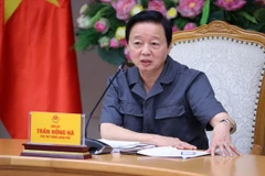 Phó Thủ tướng Trần Hồng Hà phát biểu chỉ đạo. (Ảnh: Văn Điệp/TTXVN)