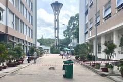 Bệnh viện Đa khoa tỉnh Tây Ninh nơi đối tượng Lưu Tuấn Kiệt tự vẫn sau khi gây án. (Ảnh: Minh Phú/TTXVN)