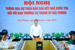 Bí thư Đảng ủy, Thủ tướng Chính phủ Lê Minh Hưng phát biểu chỉ đạo. (Ảnh: Dương Giang/TTXVN)