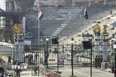 Cửa khẩu Attari-Wagah ở biên giới Ấn Độ-Pakistan. (Ảnh: Kyodo/TTXVN)