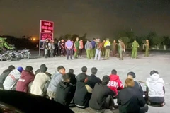 Các đối tượng liên trong vụ gây rối trật tự. (Ảnh: Công an cung cấp)