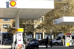 Một cây xăng tại thủ đô Washington D.C. (Ảnh: Ngọc Quang/TTXVN)