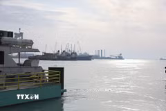 Quang cảnh Vịnh Ba Tư nhìn từ Bushehr, Iran. (Ảnh: THX/TTXVN)