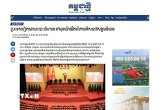 Nhật báo “Kampuchea Thmey Daily” ngày 28/01/2026 đăng tải bài viết với tiêu đề “Việt Nam vững bước theo con đường xã hội chủ nghĩa”. (Ảnh: TTXVN phát)