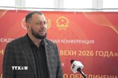 Tiến sỹ Khoa học lịch sử Anton Bredikhin trong một cuộc trả lời phỏng vấn PV TTXVN tại Nga.