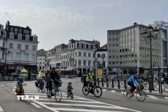 Trung tâm thủ đô Brussels. (Ảnh: Hương Giang/TTXVN)