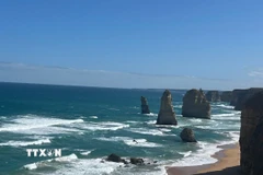 Bãi biển hoang sơ của Australia mùa đông. (Ảnh: Thanh Tú/TTXVN)