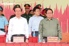 Thủ tướng Phạm Minh Chính kiểm tra, động viên lực lượng diễu binh, diễu hành