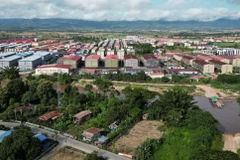 KK Park là một trong số nhiều khu phức hợp lừa đảo dọc biên giới Thái Lan-Myanmar. (Ảnh: Getty images))