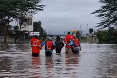 Cảnh ngập lụt ở Kenya. (Ảnh: the-star)