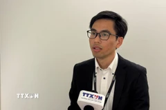 Anh Nguyễn Tuấn Anh, Giám đốc NAL Japan, trả lời phỏng vấn của TTXVN. (Ảnh: Xuân Giao/TTXVN)