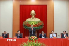 Tổng Bí thư Tô Lâm, Trưởng Tiểu ban Văn kiện Đại hội XIV của Đảng phát biểu. (Ảnh: Thống Nhất/TTXVN)