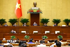 Chủ tịch Quốc hội Trần Thanh Mẫn chủ trì phiên họp. (Ảnh: Doãn Tấn/TTXVN)