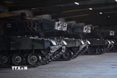 Xe tăng Leopard 2. (Ảnh: AFP/TTXVN)