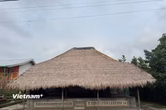 Ngôi nhà cổ 600 năm tuổi ở làng Karang Bayan, Tây Lombok, tỉnh Tây Nusa Tenggara, Indonesia. (Ảnh: Minh Thái/Vietnam+)