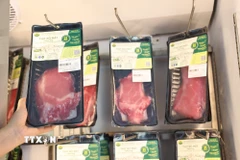 Bao bì sản phẩm có chứng nhận Halal, đáp ứng yêu cầu thị trường xuất khẩu. (Ảnh: Thanh Tân/TTXVN)