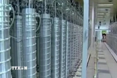 Bên trong cơ sở hạt nhân Natanz của Iran. (Ảnh: IRNA/TTXVN)