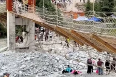 Hình ảnh vụ tai nạn. (Ảnh: Reuters)