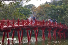 Không khí của Hà Nội ở mức trung bình. (Ảnh: Thanh Tùng/TTXVN)