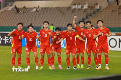 U23 Việt Nam tạo nên địa chấn khi vượt qua UAE với tỷ số 3-2 tiến vào bán kết. Ảnh: (Nguồn: AFC/TTXVN phát)