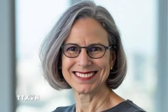 Bà Piper Campbell, Chủ nhiệm sáng lập Khoa Chính sách Đối ngoại và An ninh Toàn cầu, Trường Quan hệ Quốc tế thuộc Đại học Mỹ (American University). (Ảnh: TTXVN phát)