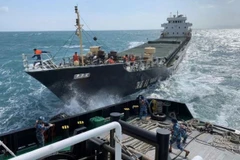 Tàu hàng Thái Hà thời điểm chưa gặp nạn. (Ảnh: Cơ quan chức năng cung cấp).