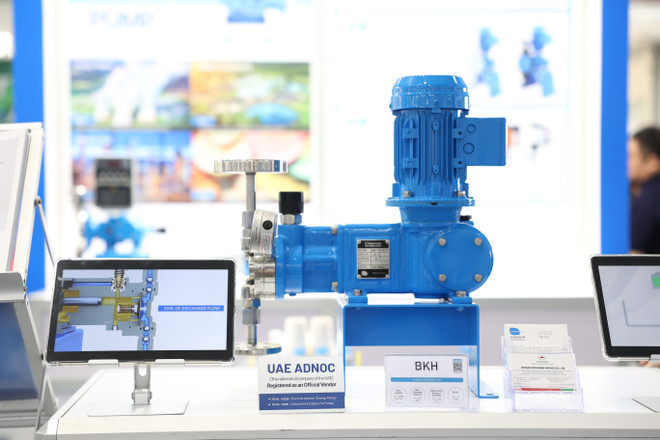 المنتجات المعروضة في معرض ENTECH 2025. (الصورة: Duong Linh/Vietnam+) 2y6a5489.jpg