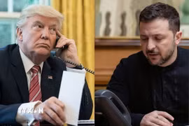 Tổng thống Donald Trump và Tổng thống Volodymyr Zelensky. (Ảnh: chinadailyasia.com/TTXVN)