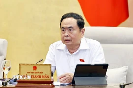 Chủ tịch Quốc hội Trần Thanh Mẫn phát biểu. (Ảnh: Doãn Tấn/TTXVN)