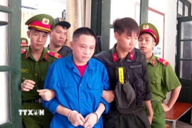 Bị cáo Nguyễn Thành Long, sinh năm 1976, ở xã Cẩm Khê, tỉnh Phú Thọ, bị tuyên án tử hình. (Ảnh: TTXVN phát)
